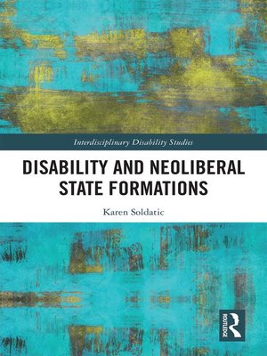 cover image of Disability and Neoliberal State Formations